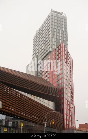 Barclay center in downtown Brooklyn NYC Stock Photo