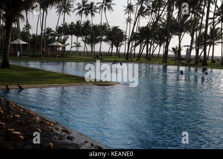 Blue Water Hotel Wadduwa Western Province Sri Lanka Tourists in Swimming Pool