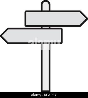 Signpost icon vector, filled flat sign, solid pictogram isolated on white. Guidepost symbol, logo illustration. Stock Vector