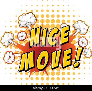 Wording with yellow polka dots bacground Stock Vector