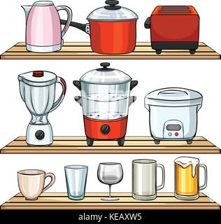 https://l450v.alamy.com/450v/keaxw5/different-kind-of-kitchen-appliances-keaxw5.jpg