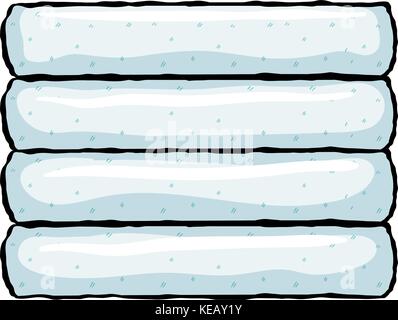 Illustration of a Stack of towels Stock Vector