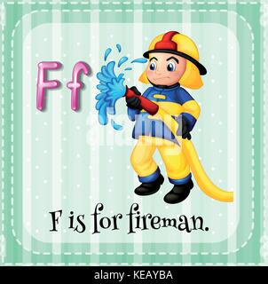 Flashcard letter F is for fire Stock Vector Image & Art - Alamy