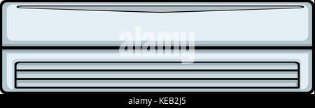 Close up air conditioner on the wall Stock Vector