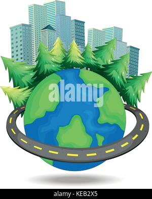 High buildings around the world Stock Vector