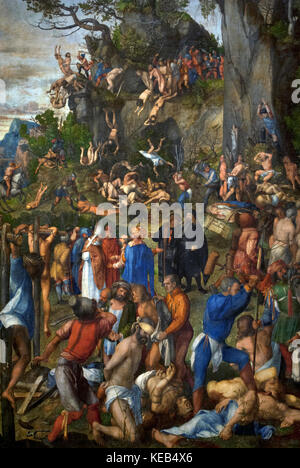 Albrecht Durer (1471-1528). Renaissance German painter. Martyrdom of the Ten Thousand, 1508. Art History Museum. Vienna. Austria. Stock Photo