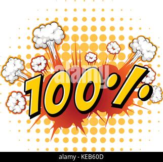 Word expression with polkadot background Stock Vector