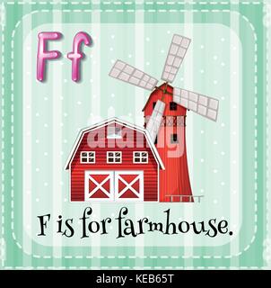 Flashcard letter B is for barn Stock Vector Art & Illustration, Vector ...