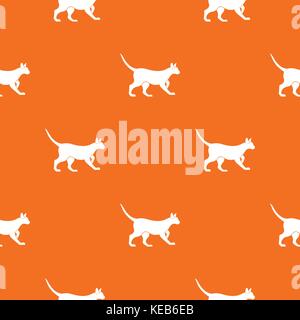 Cat pattern seamless Stock Vector