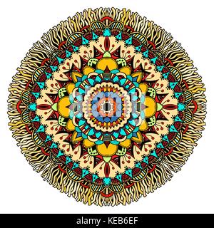 Flower Mandalas. Vintage decorative elements. Oriental pattern, vector illustration. Islam, Arabic, Indian, turkish, pakistan, chinese, ottoman motifs Stock Vector