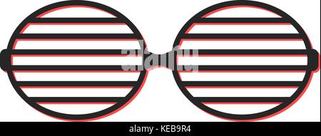 shutter sunglasses simple icon Stock Vector