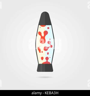 lava lamp icon with shadow Stock Vector