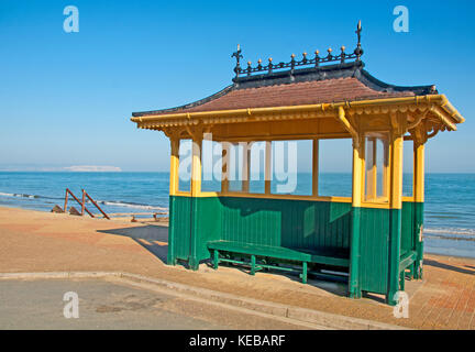 Shanklin, Shelter Promenade; Isle of Wight, Hampshire, England, Stock Photo