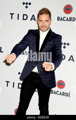 David Bisbal attends TIDAL X: Brooklyn at Barclays Center of Brooklyn on October 17, 2017 in New York City. Stock Photo