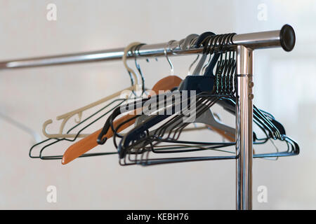 Empty thimbles on a hanger Stock Photo