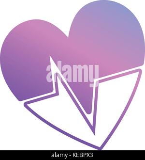 silhouette heartbeat cardio vital sign Stock Vector Image & Art - Alamy
