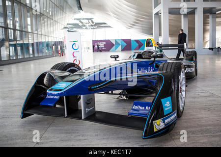 Rome, Italy. 19th Oct, 2017. Meeting Center - La Nuvola  in Roma  - FIA Formula E - Press Conference for 2018 Race in Rome for World Championship. Rome will be for the first time involved in City Races. Credit: Riccardo Piccioli/Alamy Live News Stock Photo