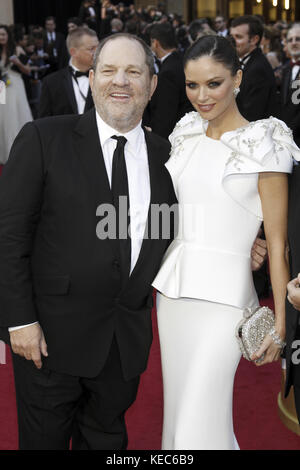 Harvey Weinstein and wife Georgina Chapman attending the 84th Academy Awards - Oscars, Hollywood, CA February 26, 2012 | usage worldwide Stock Photo