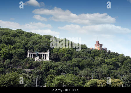 Saint Gellert statue on the Gellert hill Budapest Hungary Stock Photo