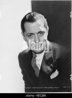 Actor Robert Montgomery, Publicity Portrait, MGM, 1930's Stock Photo ...