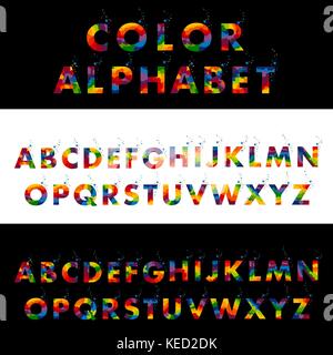 colored alphabet. Colored letters Vector Stock Vector