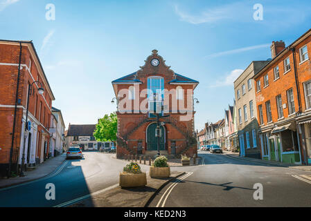 suffolk town woodbridge seckford square council centre building street hall england theatre between alamy market