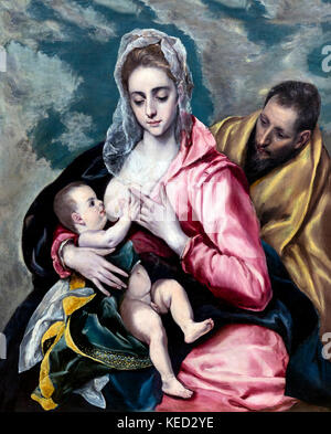 The Holy Family, El Greco, circa 1585, Metropolitan Museum of Art, Manhattan, New York City, USA, North America
