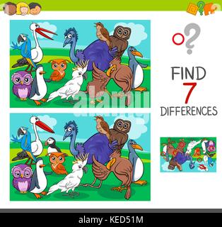 Eagle Animal Find The Differences Stock Vector Image & Art - Alamy