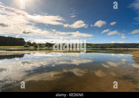 A view across Blagdon Lake, Somerset, UK. Stock Photo