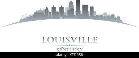 Louisville Kentucky city skyline silhouette. Vector illustration Stock Vector