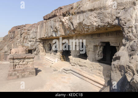 Ajanta and Ellora caves in Aurangabad, Maharashtra India. A UNESCO world heritage site. Stock Photo