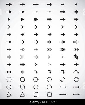 Set of arrow icons. Vector eps 8 Stock Vector