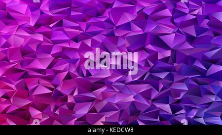 Purple abstract mosaic chaotic triangle pattern background - geometrical vector graphic design from triangles Stock Vector