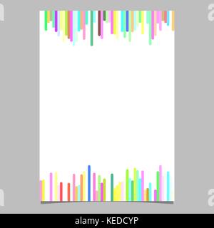Abstract brochure template from vertical rounded stripes Stock Vector