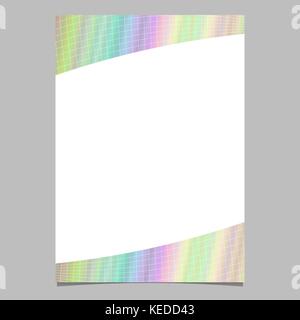 Abstract colorful grid brochure template background design - vector flyer graphic Stock Vector