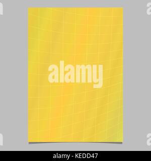 Abstract modern blue gradient curved grid pattern flyer template - vector document background graphic design Stock Vector