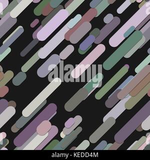 Seamless chaotic rounded diagonal stripe background pattern Stock Vector