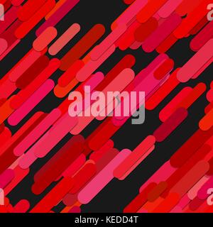 Geometrical seamless chaotic rounded diagonal stripe background pattern - vector design from lines with shadow effect Stock Vector