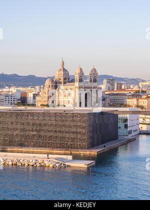 MARSEILLE, FRANCE - AUGUST 07, 2017: Cathedral de la Major in the Vieux port, Marseille, France Stock Photo