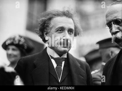 Albert Einstein,Portrait While Visiting White House,Washington DC,USA,Harris & Ewing,1921 Stock Photo
