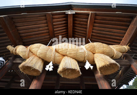 The Gold Rope Of Izumo Shrine in Izuma, Shimane perfecture Stock Photo