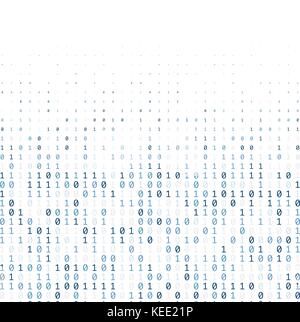 cyberspace binary code white background design vector Stock Vector ...