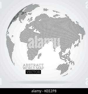 Pixel world map made from small squares Stock Vector Image & Art - Alamy