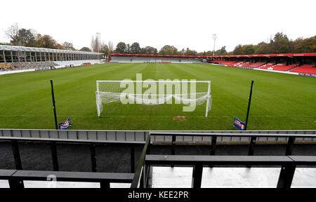 General view of the pitch at Salford City's new stadium The Peninsula Stadium. Stock Photo