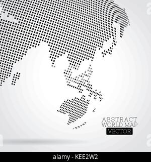 Pixel world map made from small squares Stock Vector Image & Art - Alamy