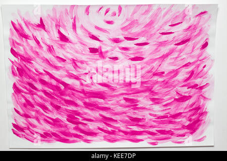 Pink creative abstract hand painted background, wallpaper, texture, acrylic painting on canvas. Modern art. Contemporary art. . Stock Photo