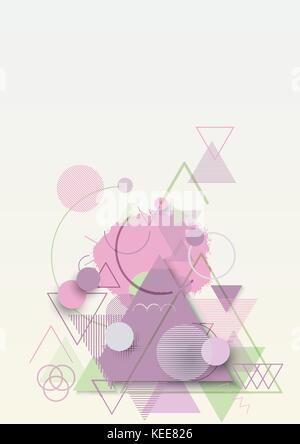 Abstract geometric flat background Stock Vector