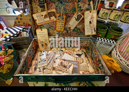 Woman looking at clothes, Cowboys & Daisies (women's clothing store),  Breckenridge, Colorado USA Stock Photo - Alamy