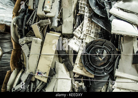 Quito, Ecuador, July, 10, 2017: Close up of a small computer parts for electronic recycling Stock Photo