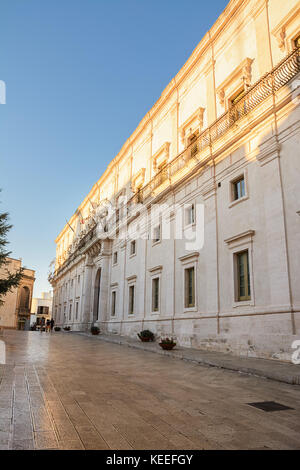 Facade of the Ducal Palace of Martina Franca (Italy) Stock Photo